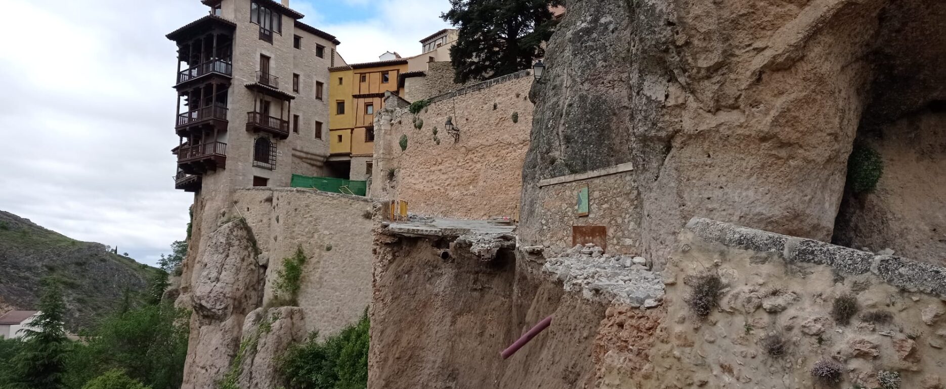 Casas Colgadas, Puente de San Pablo, Hundimiento