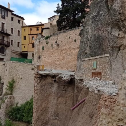 Casas Colgadas, Puente de San Pablo, Hundimiento