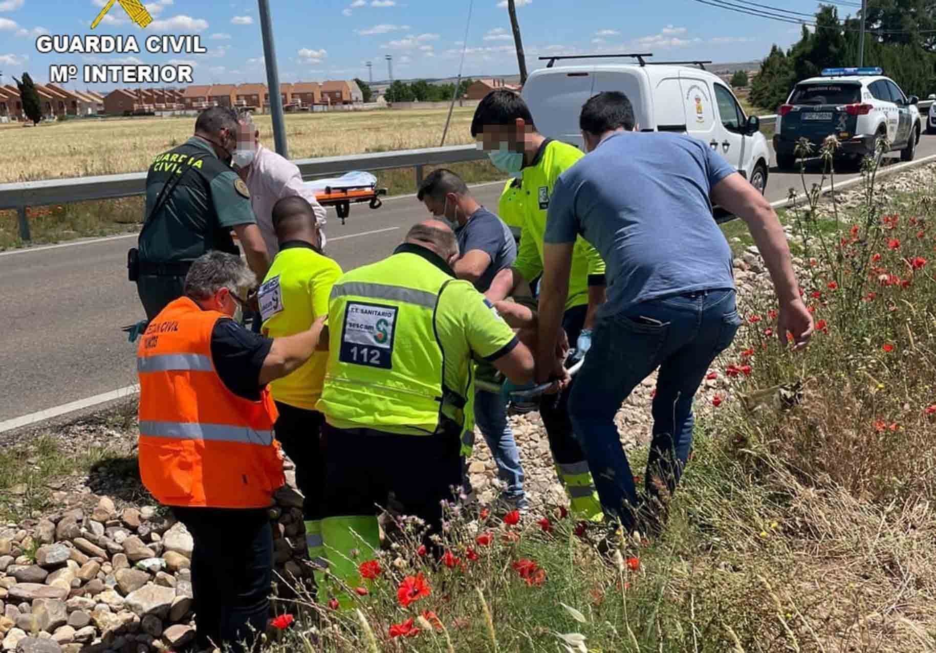 Imagen del rescate del hombre desaparecido en Yuncos.