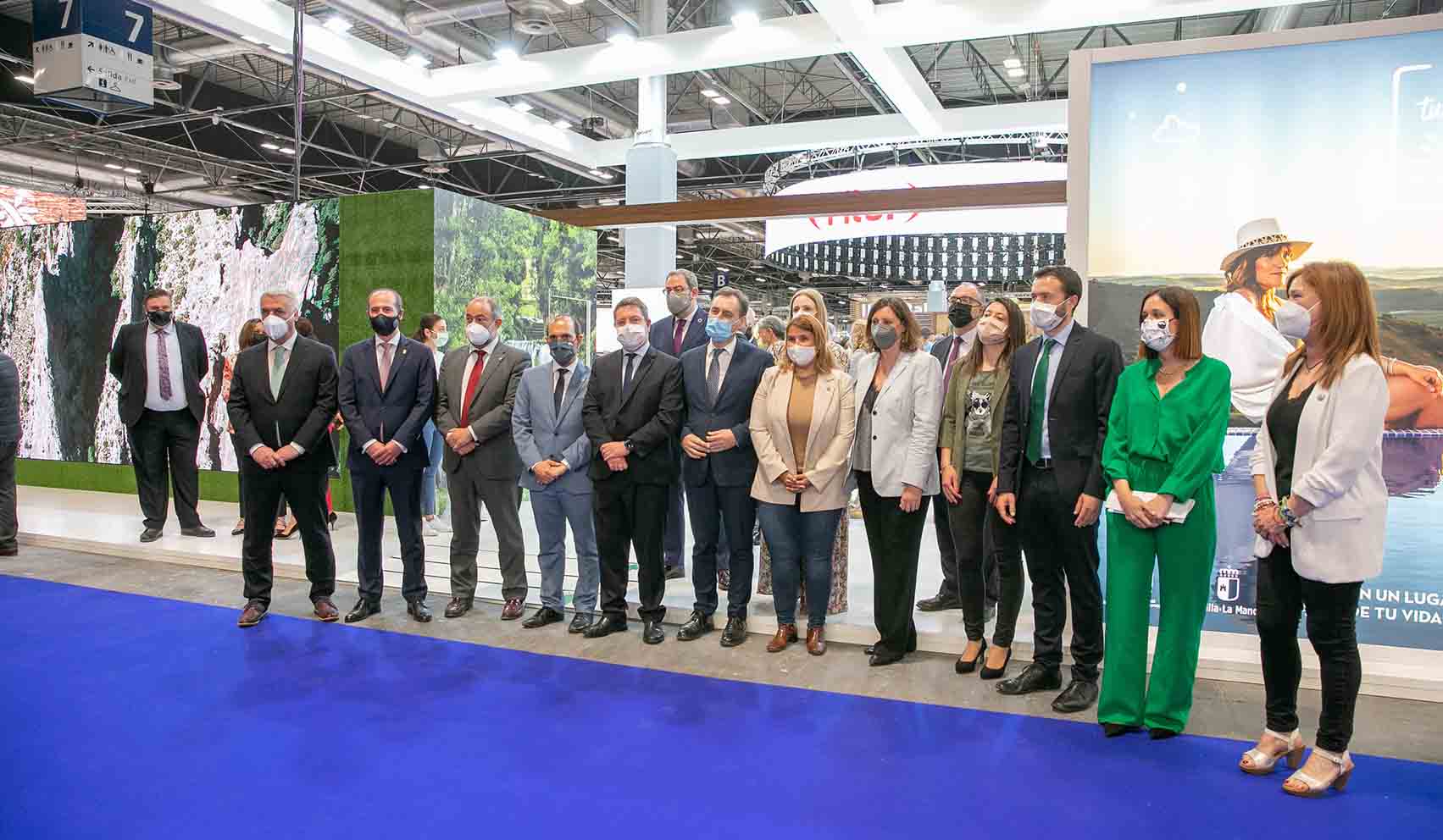 Presentación del stand de Castilla-La Mancha en Fitur.