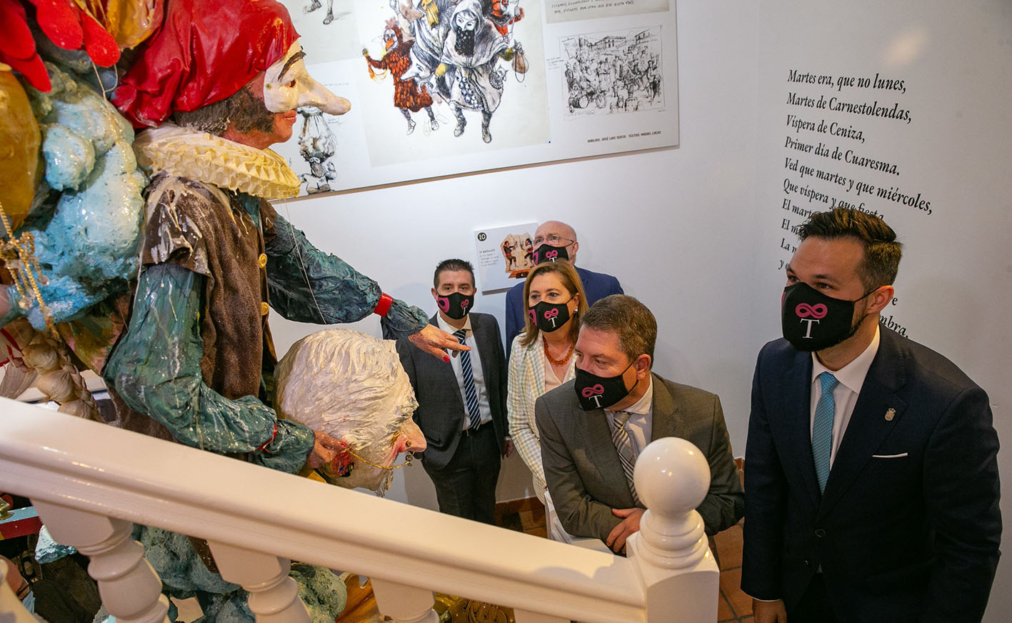 Page, durante la inauguración del Centro de Interpretación del Patrimonio Local y del Carnaval de Tarazona de la Mancha (Albacete).