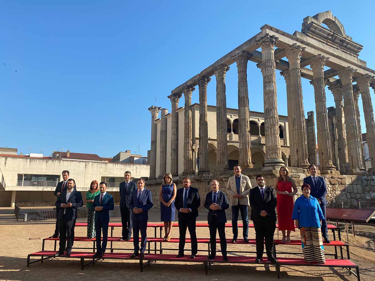 Los alcaldes de Ciudades Patrimonio, ya sin mascarillas, se reunieron en Mérida