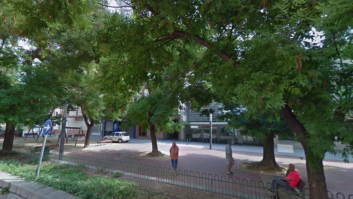 Imagen de la Plaza Santiago Bernabéu de Almansa en Google Street View