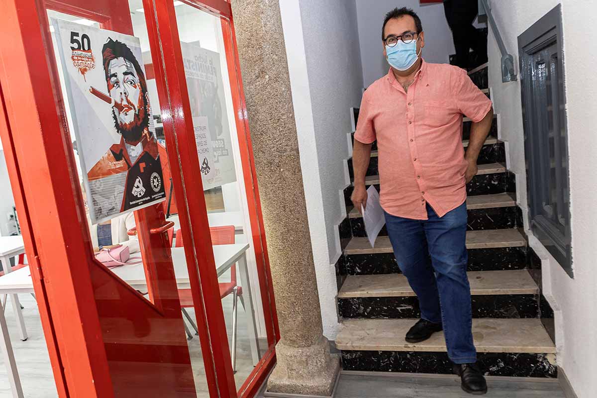 Juan Ramón Crespo, reelegido coordinador regional de IU. Foto: Ángeles Visdómine