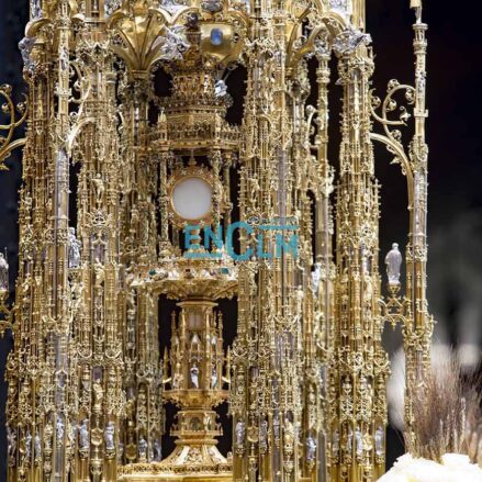 La Custodia de Arfe durante la procesión del Corpus Christi.