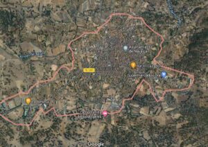 Un hombre fue herido por arma de fuego en la madrugada del sábado en Navalcán (Toledo). Imagen: Google Maps