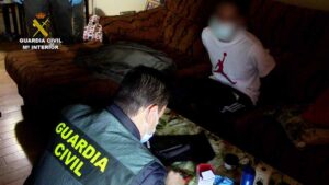 La Guardia Civil, durante la operación Coyote