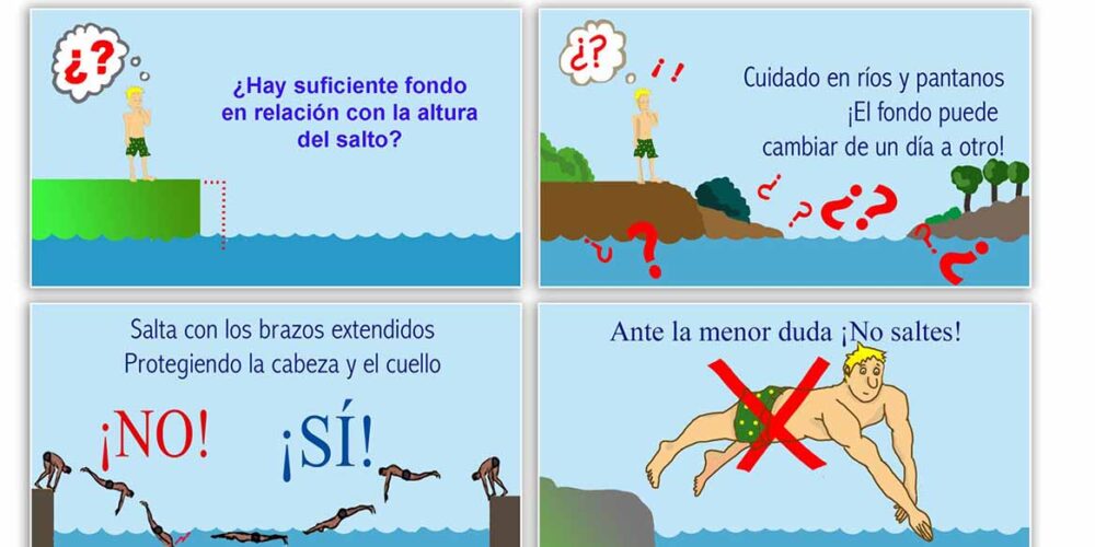 Campaña para prevenir las zambullidas fatales