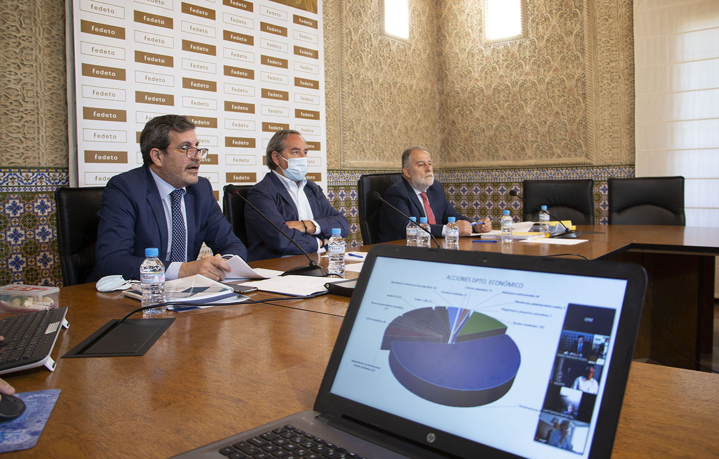 Manuel Madruga, secretario general de Fedeto; y Ángel Nicolás, presidente de Fedeto.