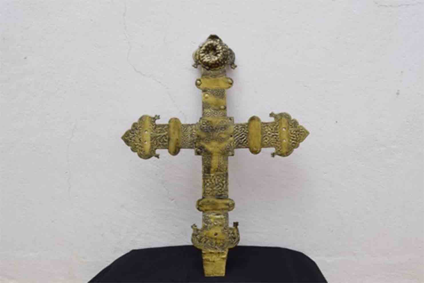 Así ha quedado la cruz tras la iniciativa del historiador del arte José Arturo Salgado Pantoja y el arqueólogo Gonzalo García Vegas.