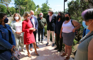 Tolón, durante su visita a los jardines de Alfonso VI.