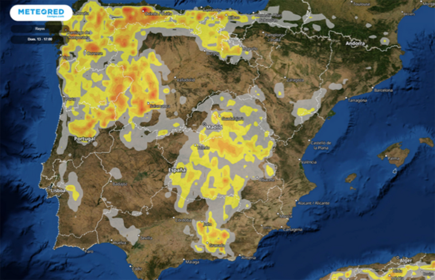 Ojo a las tormentas del fin de semana.