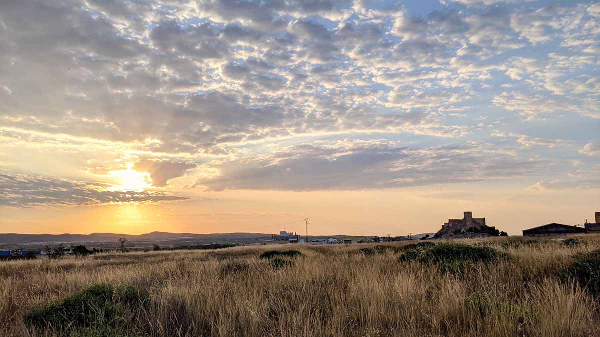 Amanecer en Almansa, el pasado 20 de julio. Foto: @almansameteo