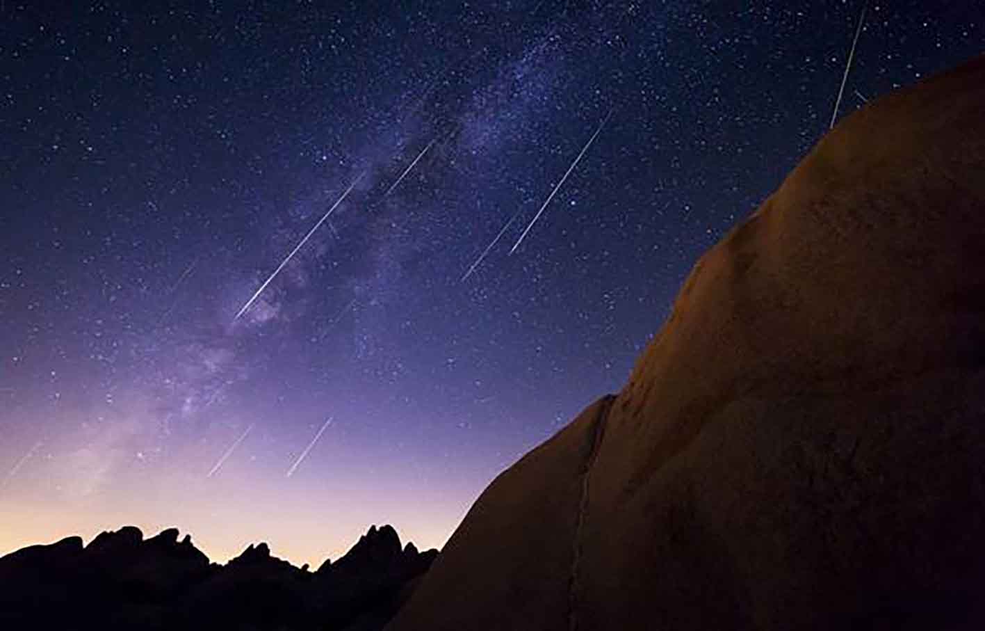 Lluvia de estrellas delta acuáridas.