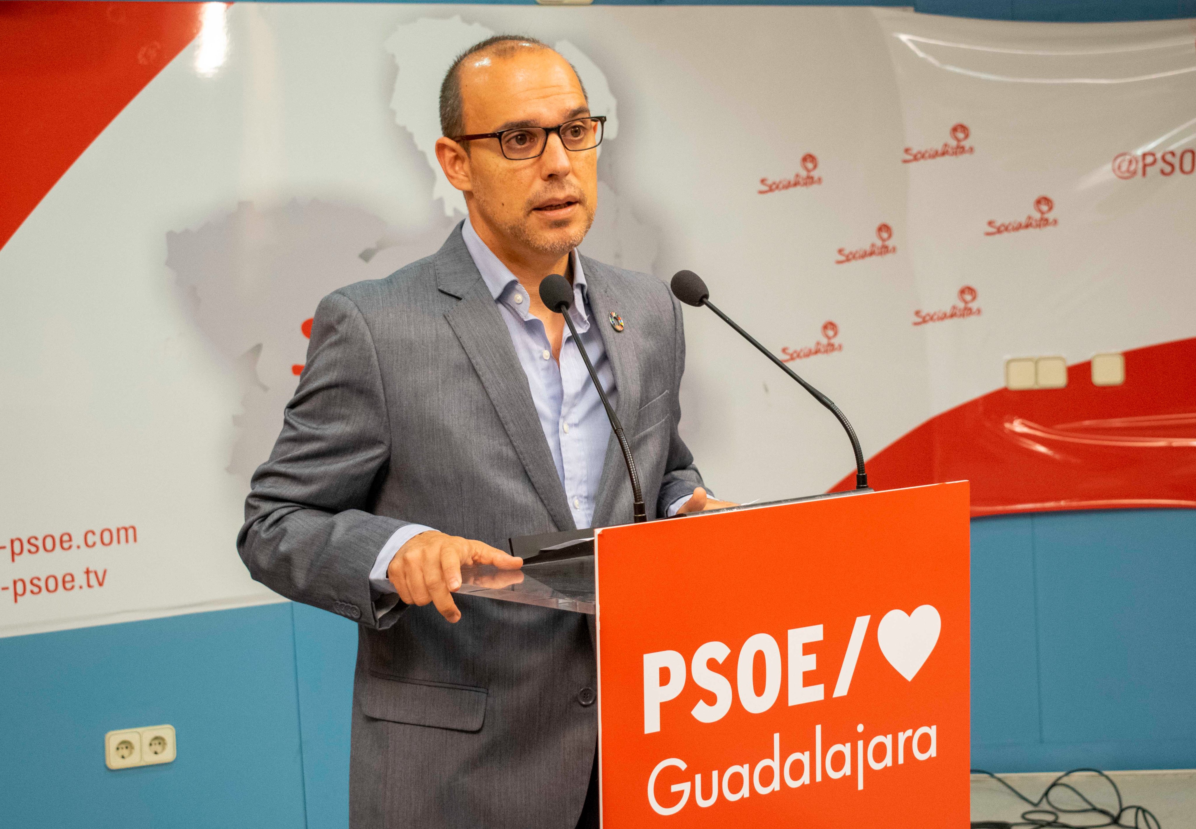 El secretario general del PSOE de Guadalajara y presidente de las Cortes de CLM, Pablo Bellido.