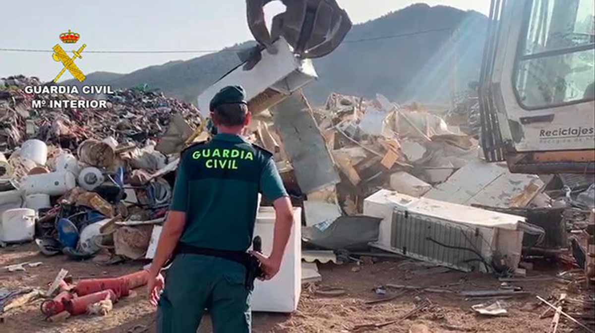 Operación "Redivivu" de la Guardia Civil. Foto: Guardia Civil