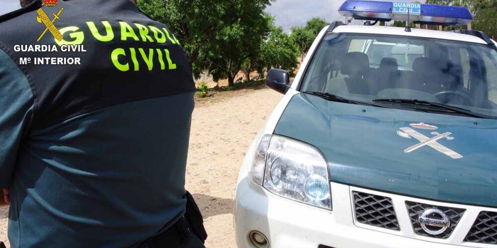 Agente de la Guardia junto a un vehículo. Foto: E