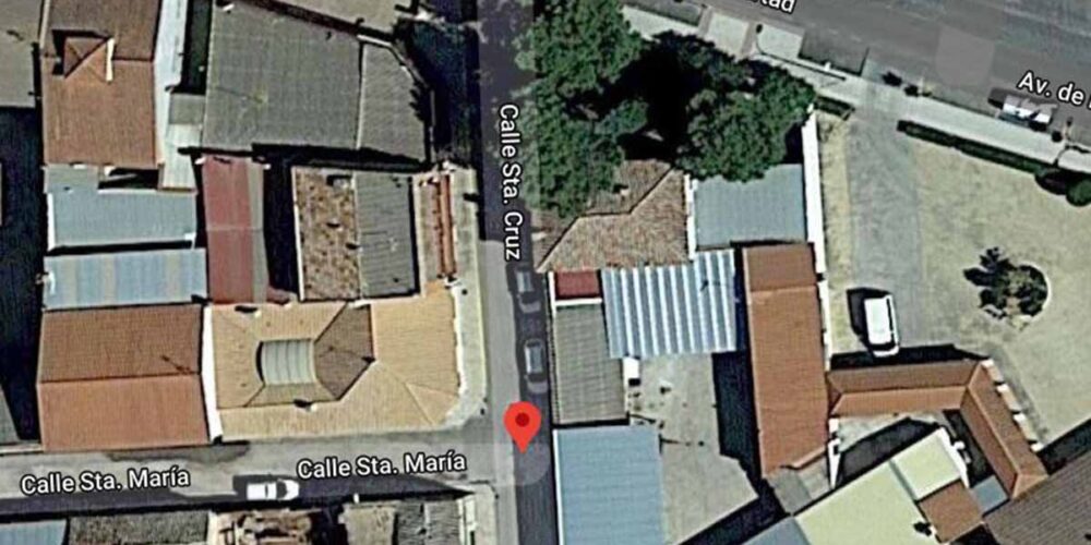 Intento de robo con herido en la calle Santa Cruz de La Puebla de Almoradiel. Imagen: Google Maps