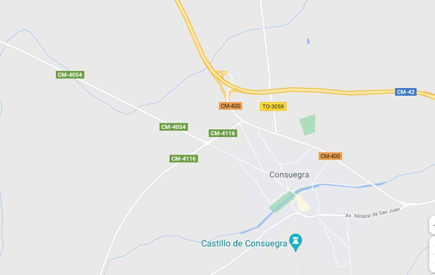 Mapa de Consuegra donde ha escapado un caballo