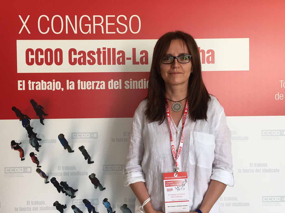 La secretaria regional de Políticas Sociales, Agenda 2030 y Empleo de CCOO, María Ángeles Castellanos