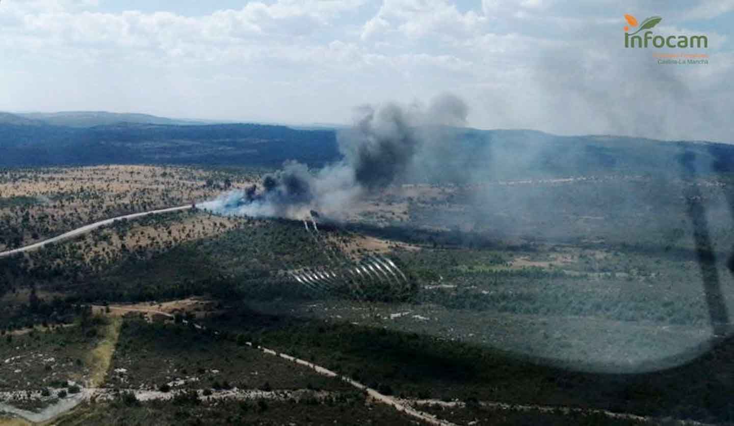 Vuelco de un camión a la altura de Mazarete