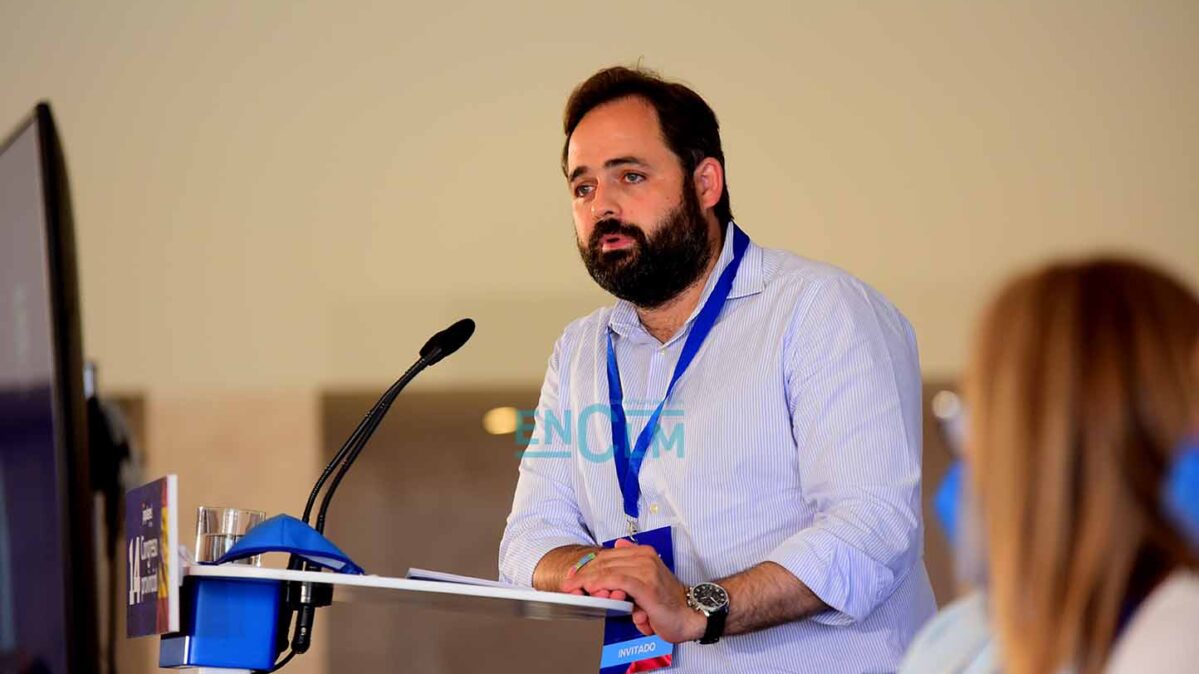 Paco Núñez, durante su intervención en el cierre del XIV Congreso Provincial del PP