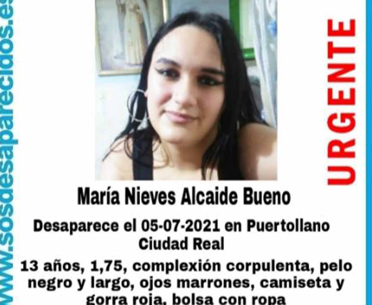 María Nieves Alcaide Bueno, desaparecida en Puertollano