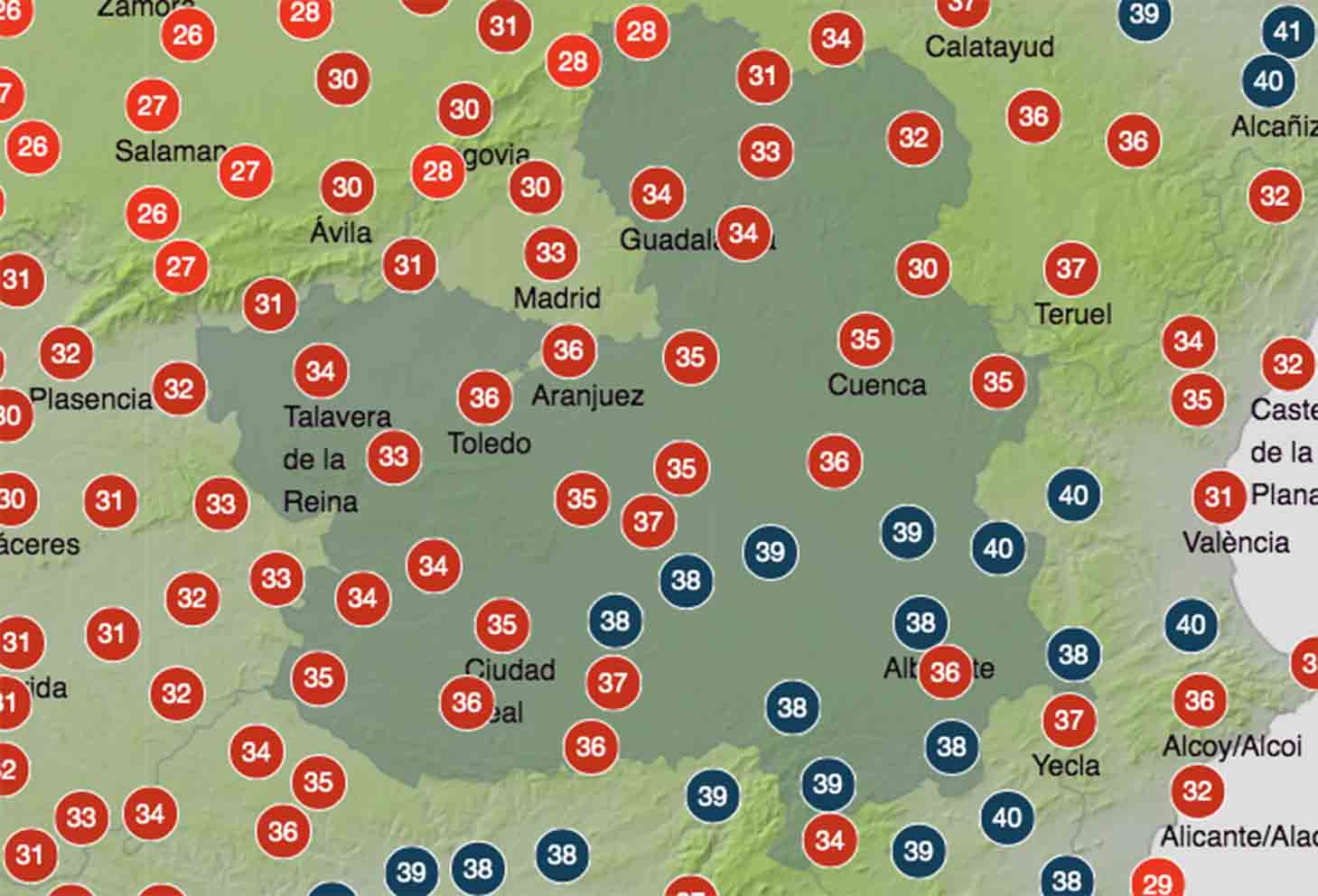 Previsiones de Aemet para hoy, viernes 23.