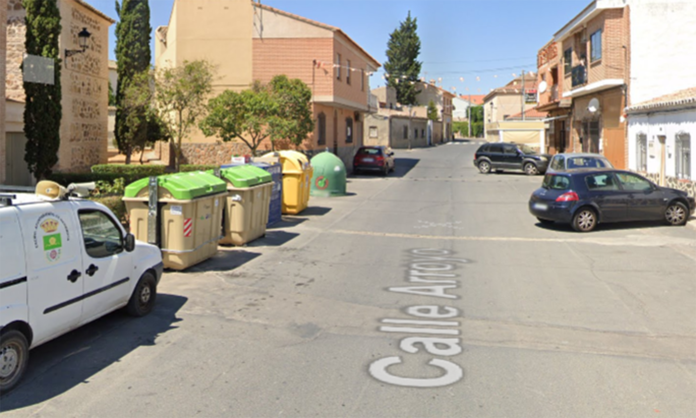 Calle Arroyo, en Nambroca, donde ha tenido lugar el suceso.