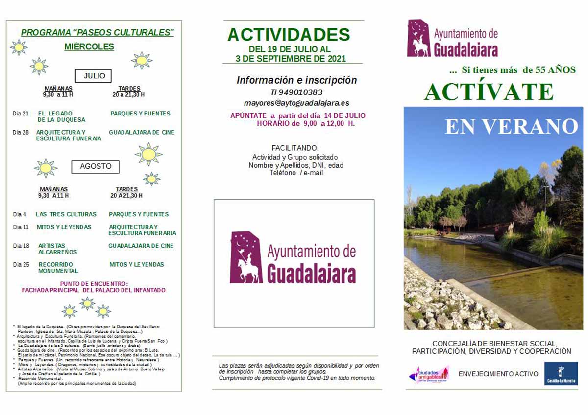 Programa "Actívate en verano" en Guadalajara