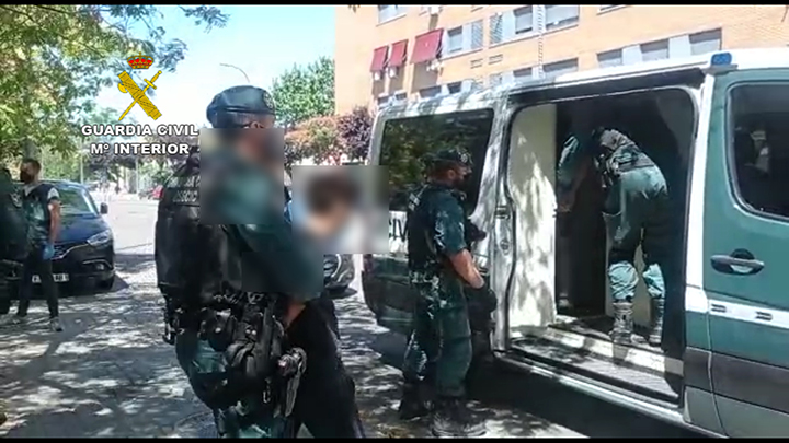 Imagen una de las detenciones practicadas en el corredor del Henares.