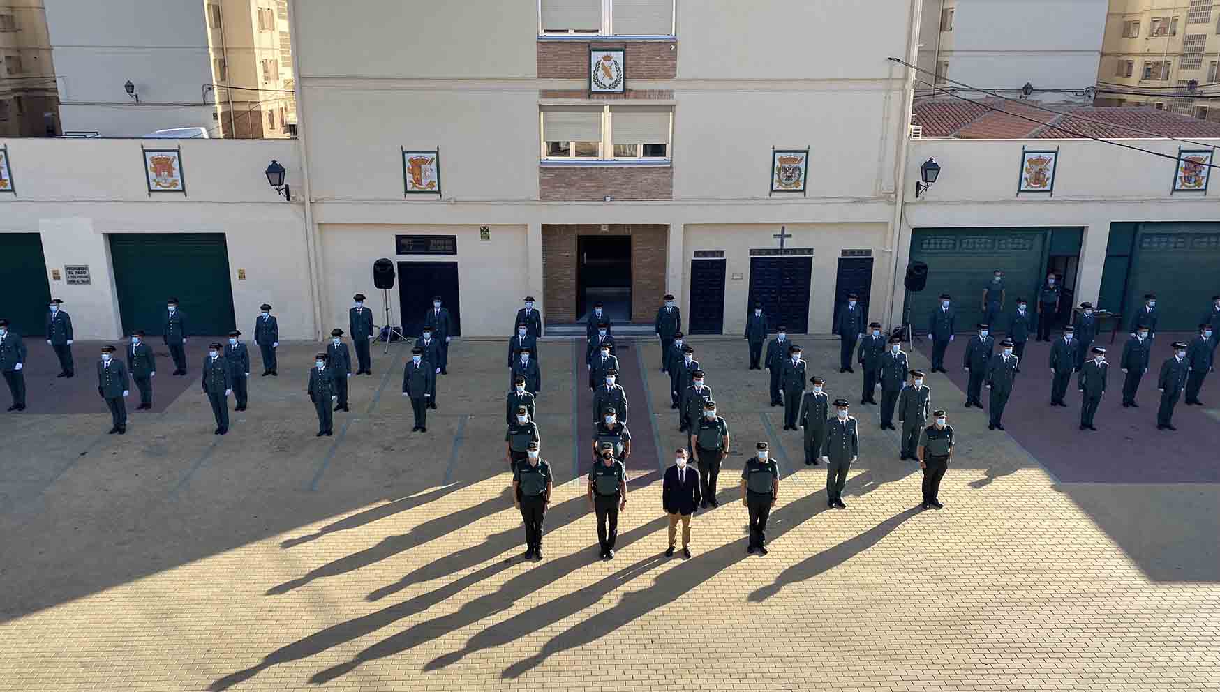 Los nuevos guardias civiles que prestarán servicio en la provincia de Toledo.