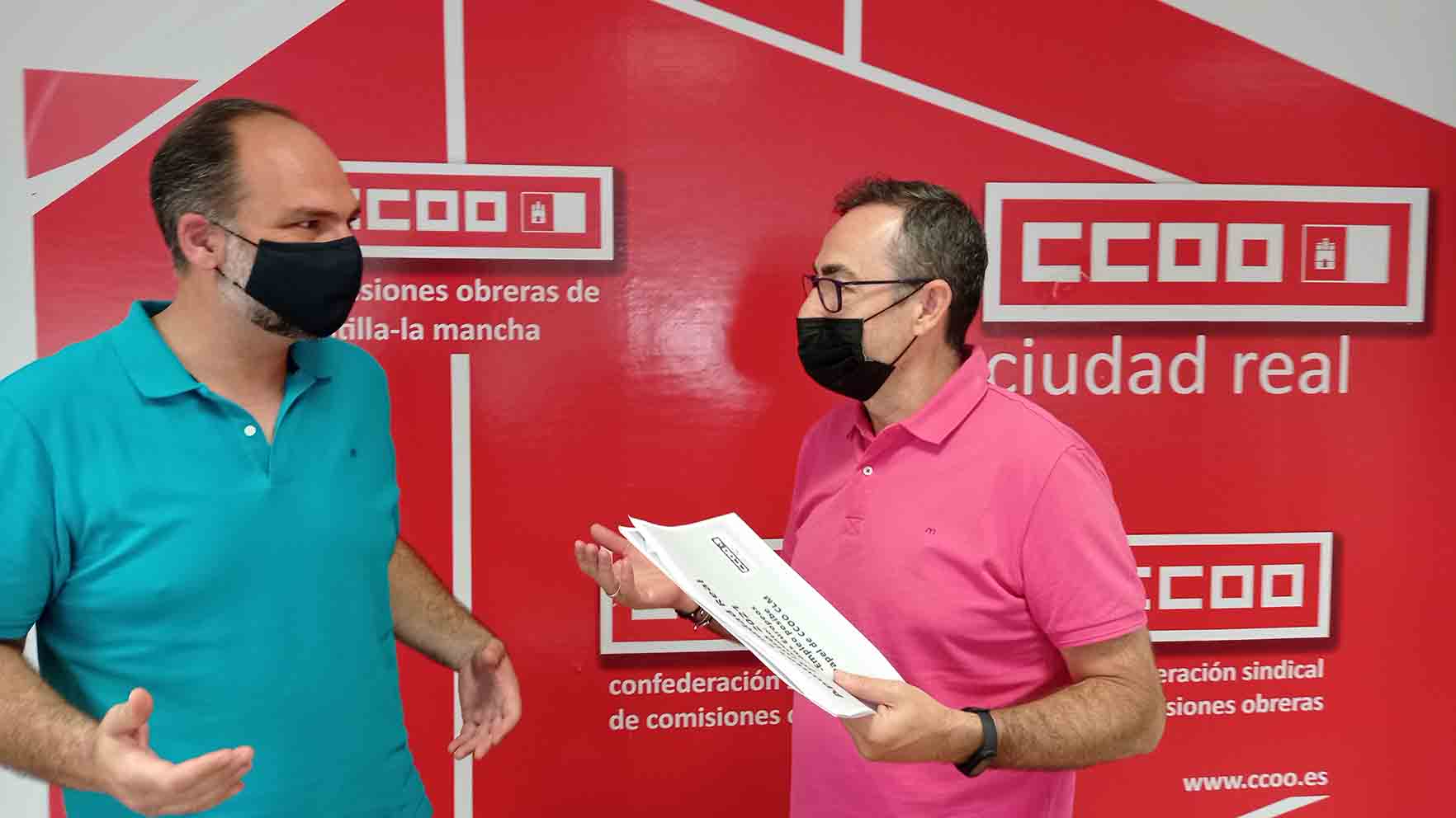 El secretario general de CCOO CLM, Paco de la Rosa, ha informado de las estimaciones de empleo de los fondos Next Generation.