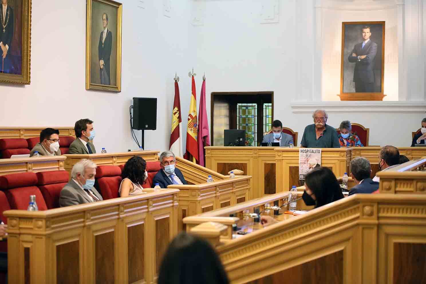 Imagen del pleno de esta tarde en el Ayuntamiento de Toledo.