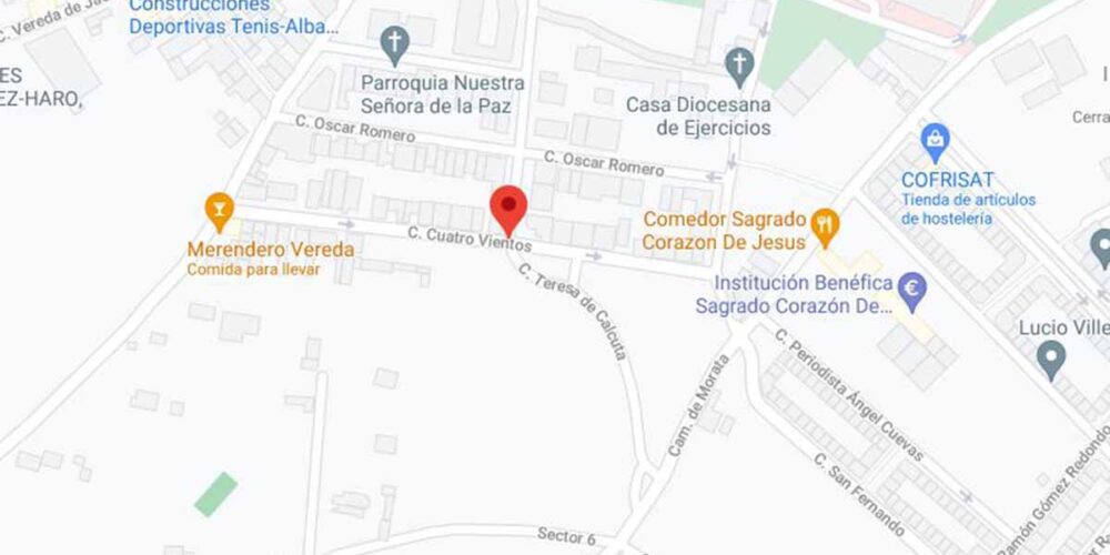 Agresión con arma blanca en una calle de Albacete. Imagen: Google Maps