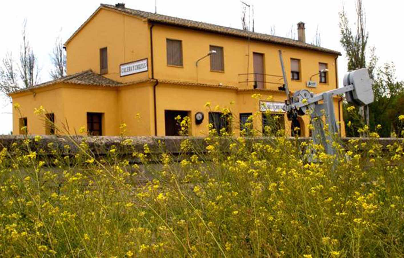 Estación de tren de Calera y Chozas, en cuya salida del apeadero murió una persona tras ser atropellado por un tren