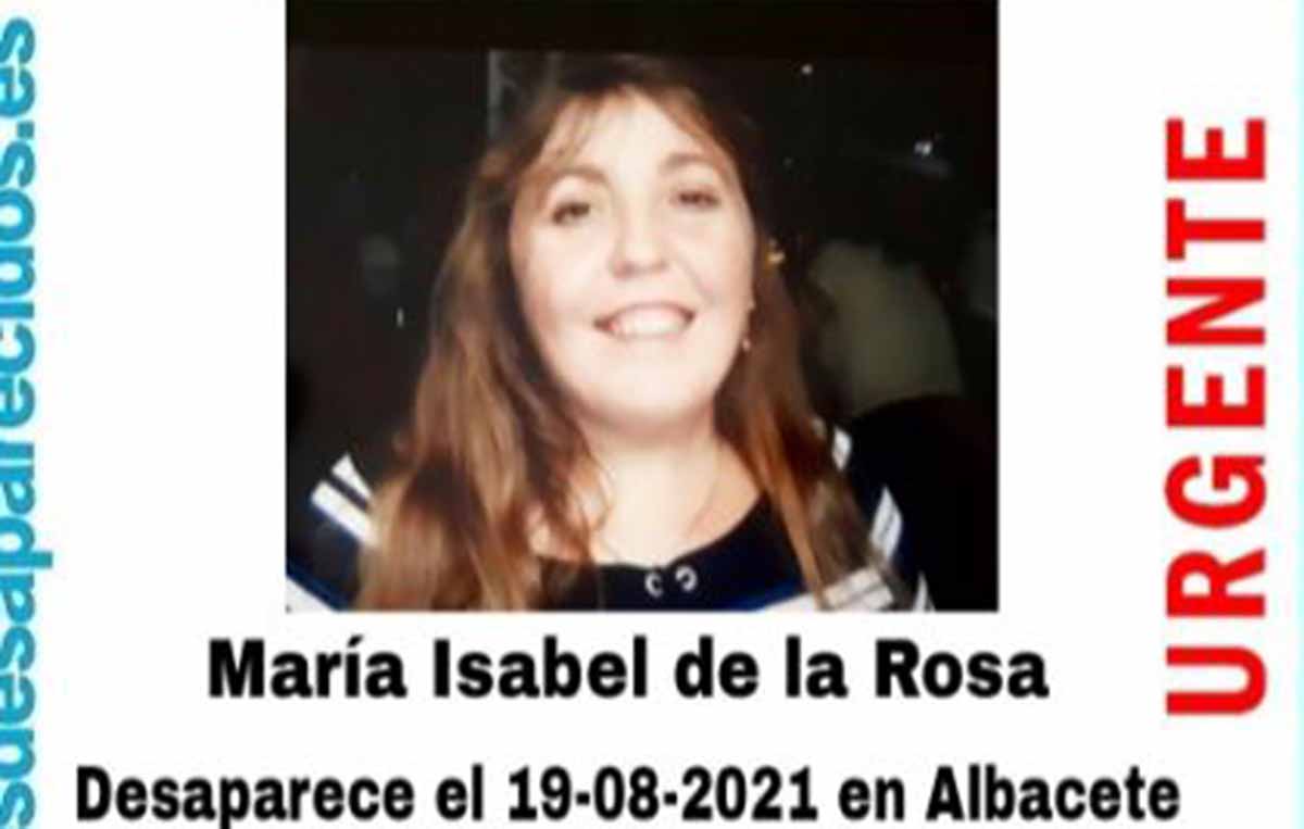 María Isabel de la Rosa, desaparecida en Albacete