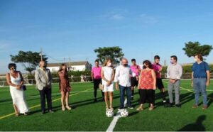 Inauguración del campo de Corral de Calatrava. Foto: Ayuntamiento