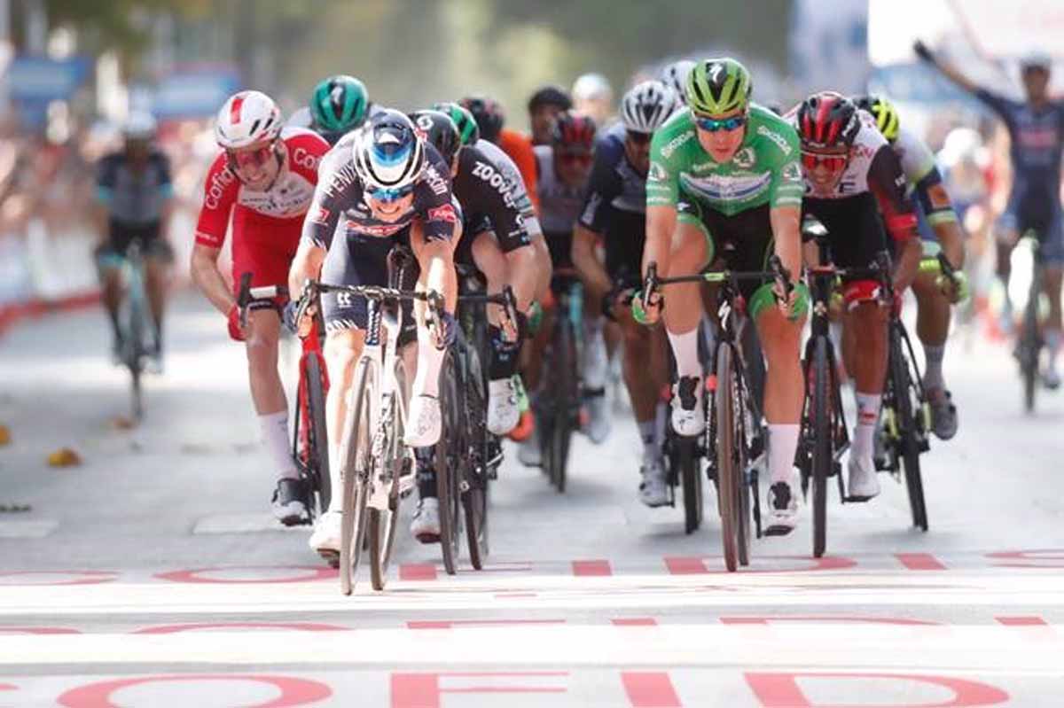 Philipsen esprintaba al doblete en la Vuelta. Foto: Unipublic/Photogomez Sport