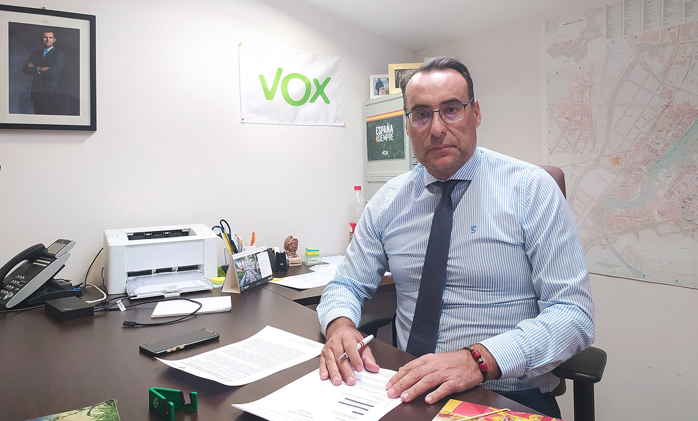Antonio de Miguel, portavoz de Vox en el Ayuntamiento de Guadalajara.