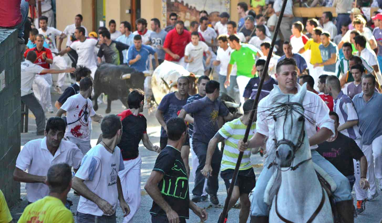 Imagen de archivo de un encierro taurino en Brihuega.