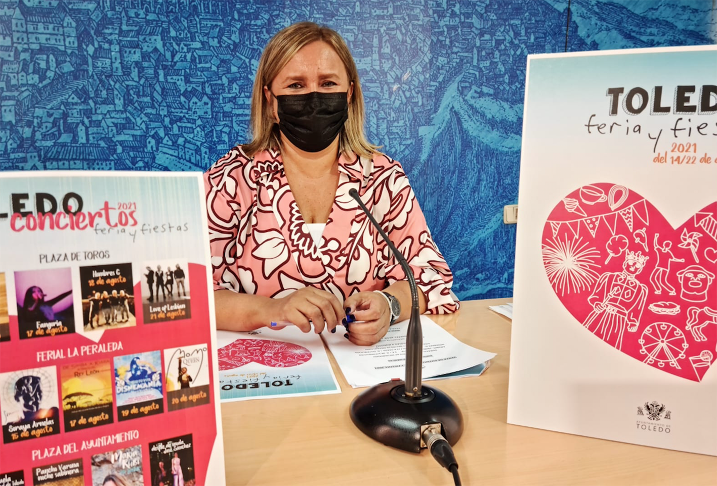 Maite Puig, concejala de Festejos, ha presentado hoy la programación de la Feria de Agosto de Toledo.