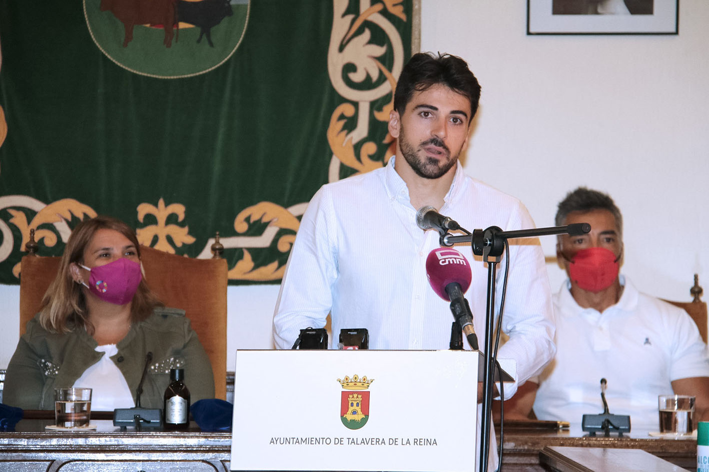 Paco Cubelos, en el Ayuntamiento de Talavera. Foto: EFE.