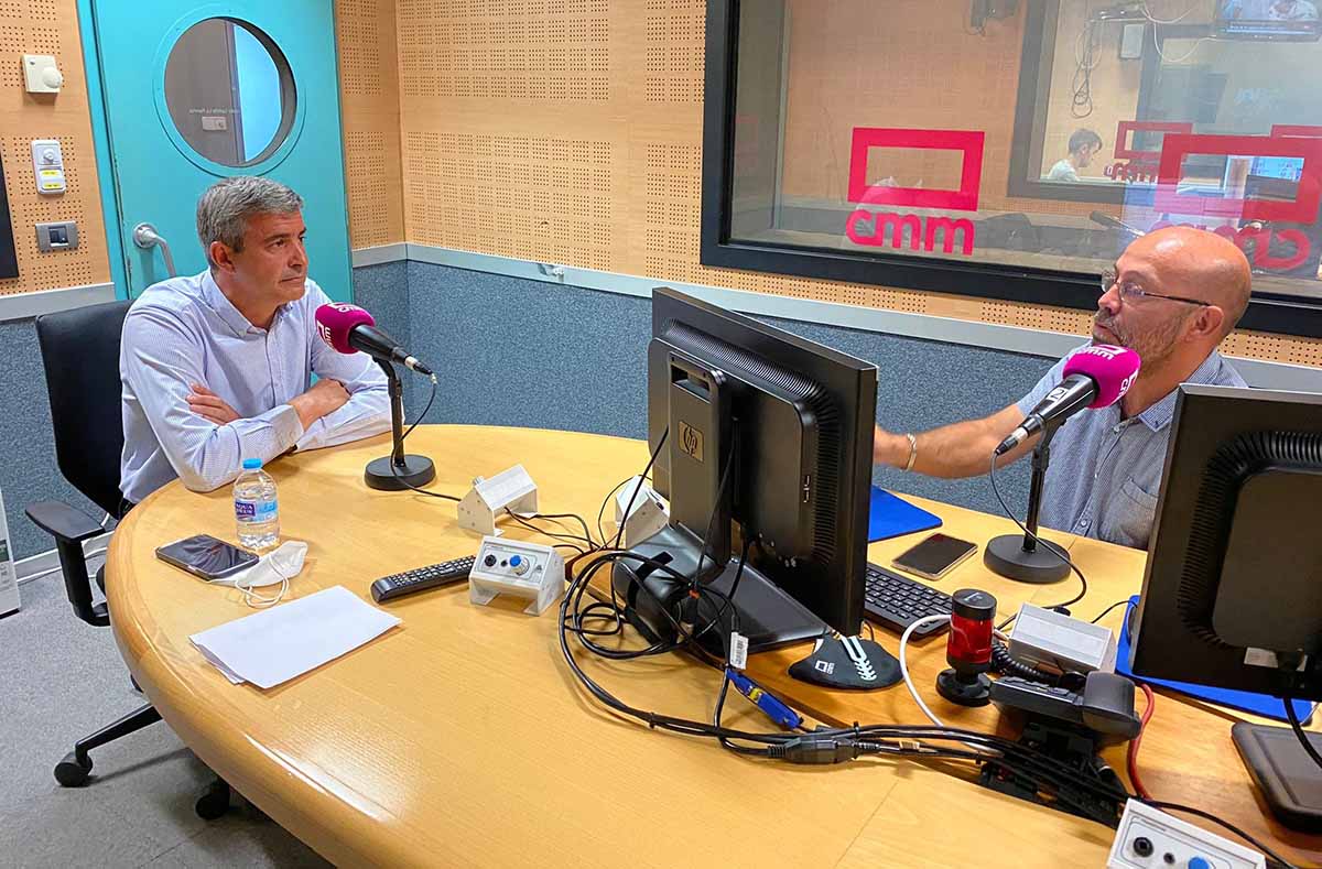 Álvaro Gutiérrez, durante la entrevista que concedió a CMM Radio
