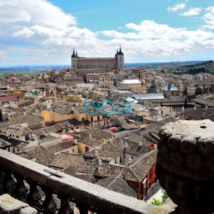 El casco histórico de Toledo, visto desde lo alto de la iglesia de San Ildefonso. Foto: Rebeca Arango / ENCLM
