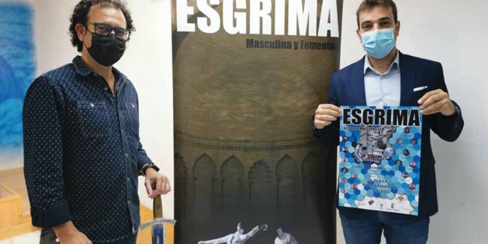 Carlos Toledo y Pablo García (a la derecha), en la presentación de la Copa de Maestros de CLM que se celebra en Toledo