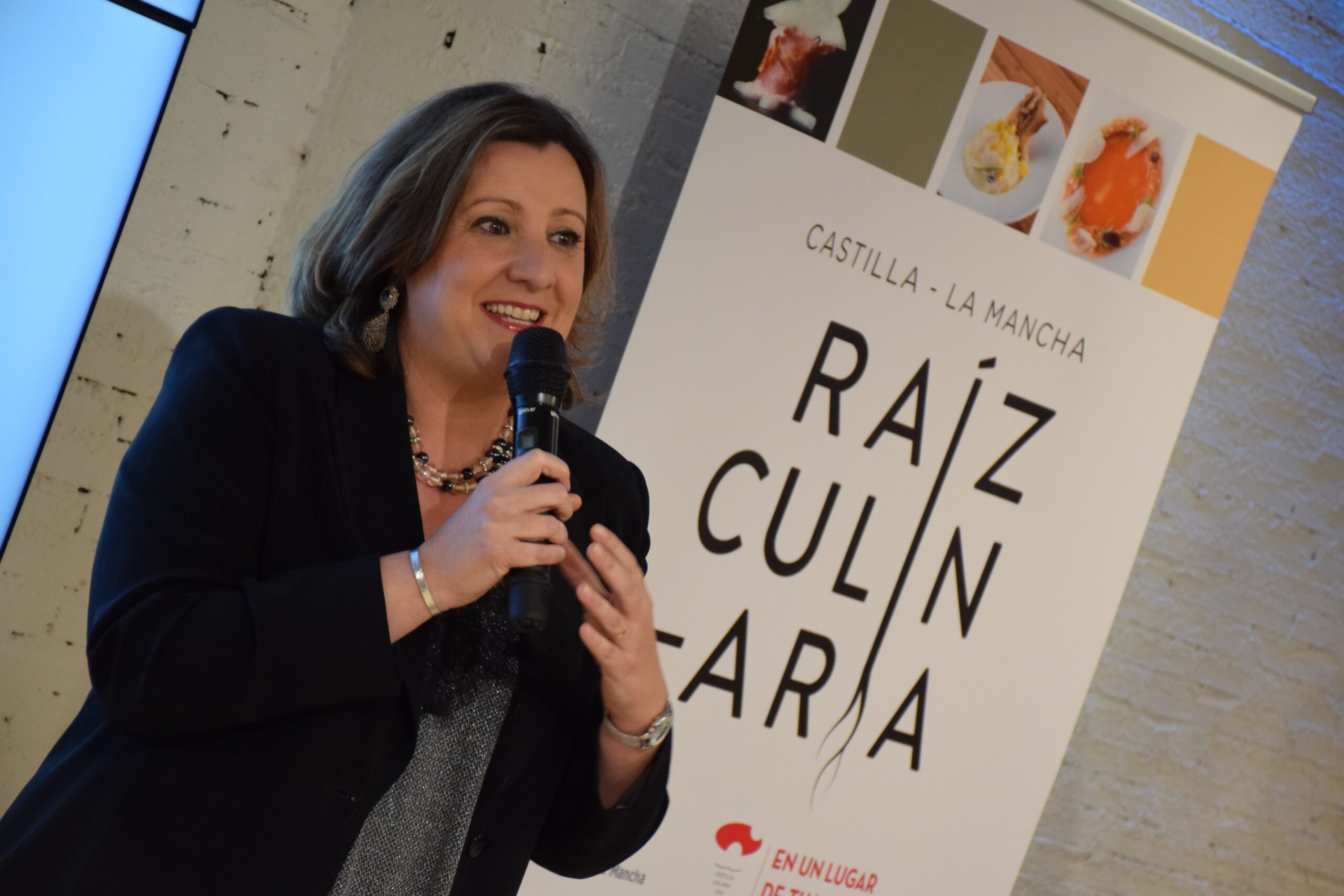 La consejera de Economía, Empresas y Empleo, Patricia Franco, en la presentación de la III edición de "Raiz Culinaria".