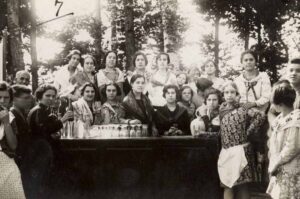 Una de las fotos antiguas de la Feria de Albacete que exhibe la Junta de Castilla-La Mancha
