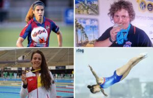 De izquierda a derecha y de arriba a abajo: Alba Redondo, Beatriz Laparra, Nerea Ibáñez y Noemí Romero