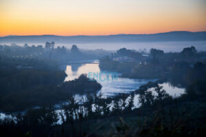 Las brumas sobre el Tajo. Foto: Rebeca Arango.